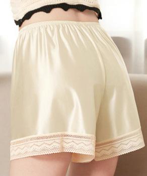 サテンペチコートレース切り替えペチパンツ 送料無料 即日発送-4