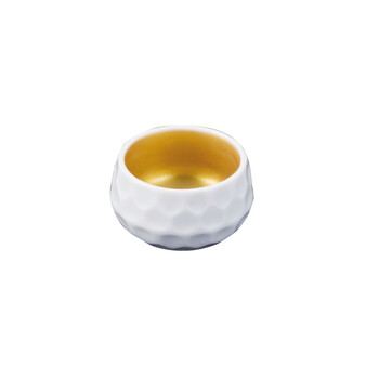 陶器 内金彩三ツ足小付 小 キッチン 迎春 日本製 3個セット 送料無料-3