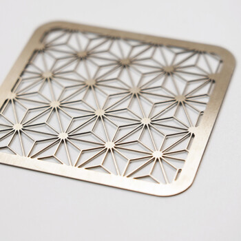 ステンレス 細密目皿 つるべ盛器用 麻の葉 小 日本製 送料無料-1