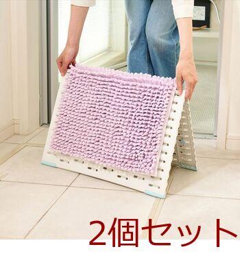 SUSU抗菌ストロングWバスマットECパープル40×60cm 2個セット 送料無料 即日発送-4