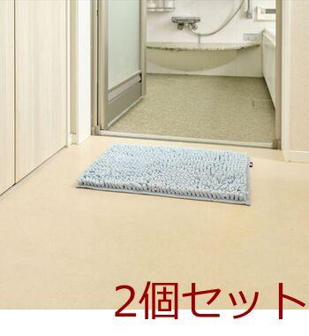SUSU抗菌ストロングWバスマットECブルー35×50cm 2個セット 送料無料 即日発送-2
