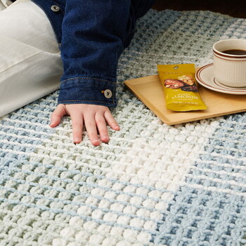 ラグマット 約130×190cm　洗濯機で洗える 綿100% ワッフル生地 エルフ 3カラー 2サイズ 送料無料-11