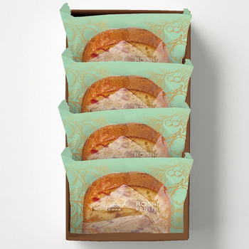 フリルパッション８本＆７種のフルーツのパウンドケーキ ４個入 メッセージカード付 ラッピング済 送料無料-3