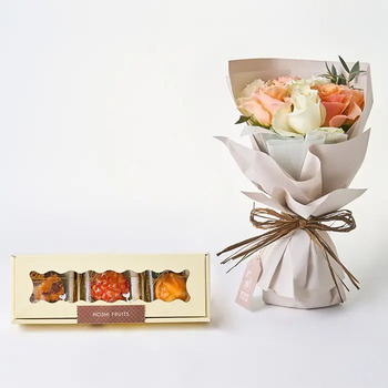 ホシファーム ホワイトオレンジ８本＆ホシフルーツ煌めき果実のカップケーキ３個入 メッセージカード付 ラッピング済 送料無料-1