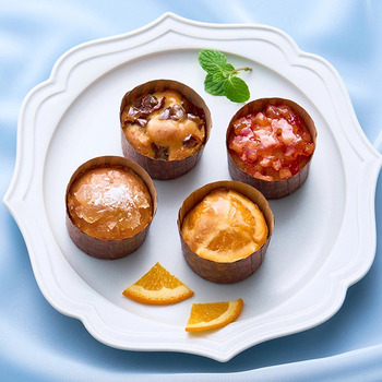 ホシファーム フリルブーケカラフル８本＆ホシフルーツ煌めき果実のカップケーキ３個入 メッセージカード付 ラッピング済 送料無料-4