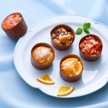 ホシファーム フリルブーケスイート８本＆ホシフルーツ 果実のカップケーキ３個入 メッセージカード付 ラッピング済 送料無料-5