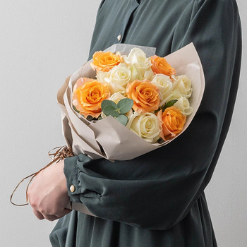 フリル１２本ホワイトオレンジ＆ミルフイユとウェッジウッドティーバッグセット１１個入 メッセージカード付 ラッピング済 送料無料-6