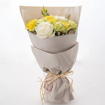 フリル１２本ホワイトイエローグリーン＆ミルフイユとウェッジウッドティーバッグセッ メッセージカード付 ラッピング済 送料無料-3