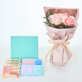 フリル１２本スイート＆ミルフイユとウェッジウッドティーバッグセット１１個入 メッセージカード付 ラッピング済 送料無料-1