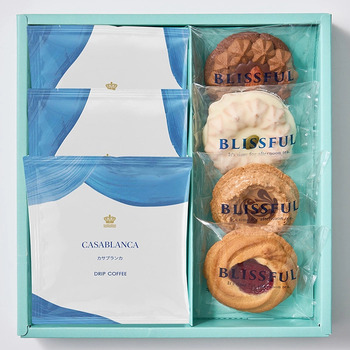 フリル１２本ピュア＆４種の焼き菓子とＲＣＤＣ ドリップコーヒーセット７個入 メッセージカード付 ラッピング済 送料無料-4