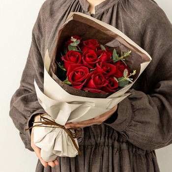 フリル１２本ルージュ＆４種の焼き菓子とＲＣＤＣ ドリップコーヒーセット７個入 メッセージカード付 ラッピング済 送料無料-2