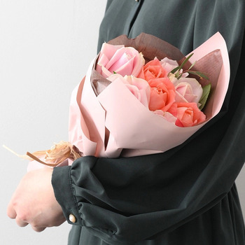 フリル８本スイート＆リーガロイヤルアーモンドショコラ４個入 メッセージカード付 ラッピング済 送料無料-2