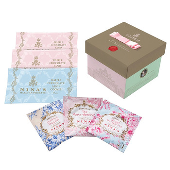 フリルブーケ８本ピュア＆ニナスシークレットガーデンティータイム６個入 メッセージカード付 ラッピング済 送料無料-5