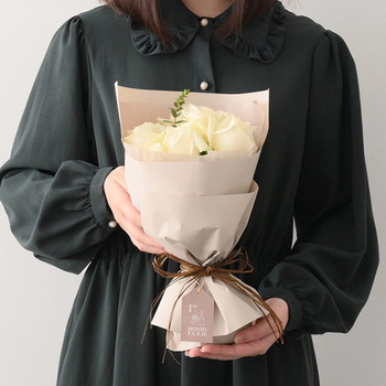 ホシファームフリルブーケピュア８本＆フィナンシェ ティー７個入 メッセージカード付 ラッピング済 送料無料-2