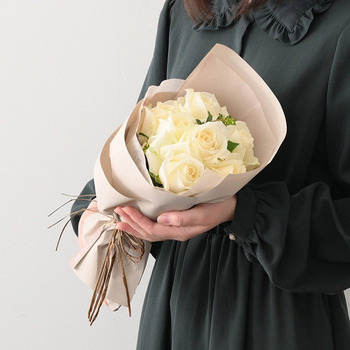 ホシファームフリルブーケピュア８本＆フィナンシェ ティー７個入 メッセージカード付 ラッピング済 送料無料-4