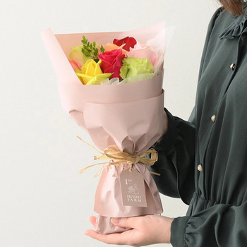 ホシファーム フリルブーケカラフル８本＆フィナンシェ ティー７個入 メッセージカード付 ラッピング済 送料無料-4