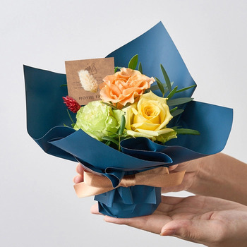 ミニアレンジメントパッション＆ニナスオリジナルシークレットガーデンティータイム３ メッセージカード付 ラッピング済 送料無料-1