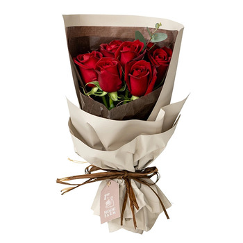 ホシファーム フリルブーケルージュ８本＆フィナンシェ ティー７個入 メッセージカード付 ラッピング済 送料無料-6