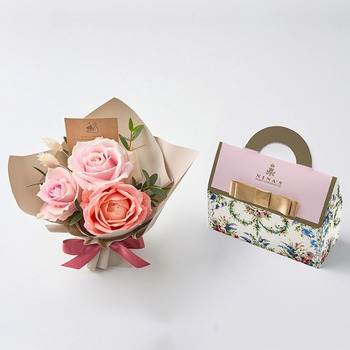 ミニアレンジメントスイート＆ニナスオリジナルシークレットガーデンティータイム３個入 メッセージカード付 ラッピング済 送料無料-5