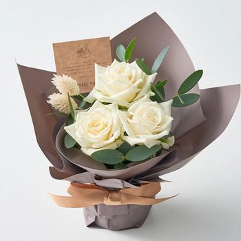 ホシファーム ミニアレンジメントピュア＆ホシフルーツ贅沢ブラウニー３個入 メッセージカード付 ラッピング済 送料無料-3