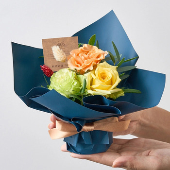 ホシファーム ミニアレンジメントパッション＆ホシフルーツ贅沢ブラウニー３個入 メッセージカード付 ラッピング済 送料無料-1