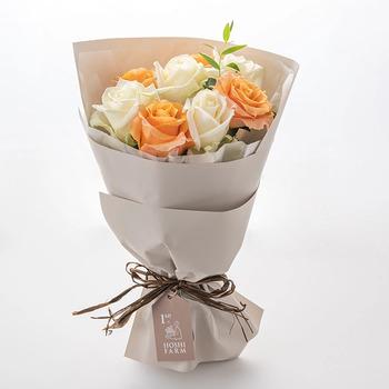 ホシファーム フリル ホワイトオレンジ８本＆ホテルオークラスイーツアソート５個入 メッセージカード付 ラッピング済 送料無料-6