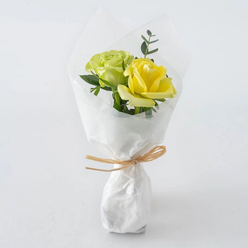 ホシファーム 薔薇のミニブーケ パッション２本＆ホシフルーツ贅沢ブラウニー３個入 メッセージカード付 ラッピング済 送料無料-4