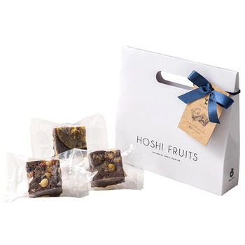 ホシファーム 薔薇のミニブーケ ルージュ２本＆ホシフルーツ贅沢ブラウニー３個入 メッセージカード付 ラッピング済 送料無料-3