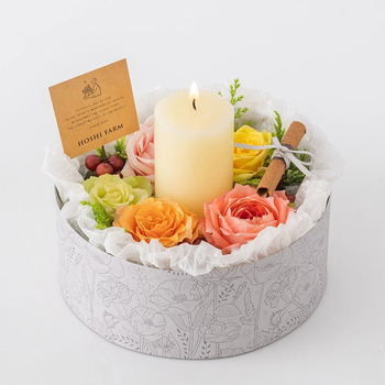 ホシファーム 薔薇のケーキでお祝いギフト カラフル＆オークラ ショコラケーキ メッセージカード付 ラッピング済 送料無料-4