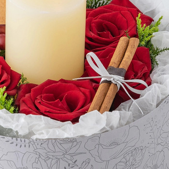 ホシファーム 薔薇のケーキでお祝いギフト ルージュ＆オークラ ショコラケーキ メッセージカード付 ラッピング済 送料無料-5