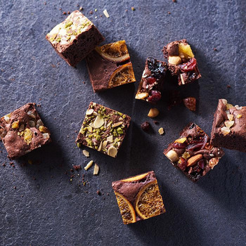 ホシファーム フリルブーケ ホワイトピンク８本＆ホシフルーツ 贅沢ブラウニー６個入 メッセージカード付 ラッピング済 送料無料-3