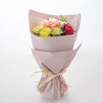 ホシファーム フリルブーケ カラフル １２本 メッセージカード付 ラッピング済 送料無料-4