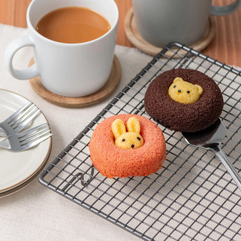 ホシファーム フリルブーケパッション８本 ＆ アニマルドーナツ２個入 メッセージカード付 ラッピング済 送料無料-1