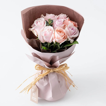 ホシファーム フリルブーケスイート８本 ＆ ホシフルーツ 贅沢ブラウニー９個入 メッセージカード付 ラッピング済 送料無料-6