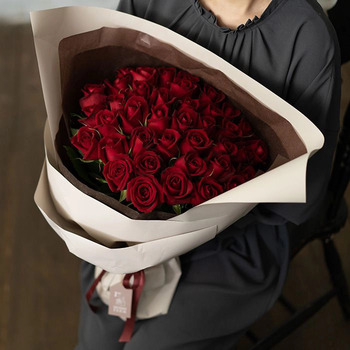 ホシファーム フリルブーケ ルージュ ４０本 メッセージカード付 ラッピング済 送料無料-1