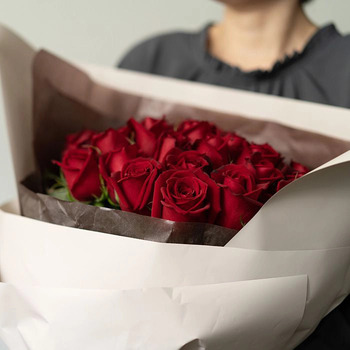 ホシファーム フリルブーケ ルージュ ４０本 メッセージカード付 ラッピング済 送料無料-2