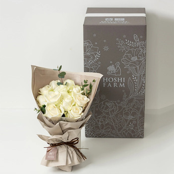 ホシファーム フリルブーケ ピュア １２本 メッセージカード付 ラッピング済 送料無料-2