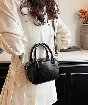 ショルダーバッグ PUレザー 2way レディース ハンドバッグ ミニバッグ 無地 送料無料 即日発送-2