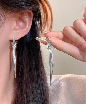 ロングチェーンピアス 揺れるピアス 送料無料 即日発送-2