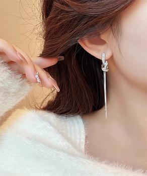 ロングチェーンピアス 揺れるピアス 送料無料 即日発送-4