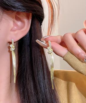 ロングチェーンピアス 揺れるピアス 送料無料 即日発送-5