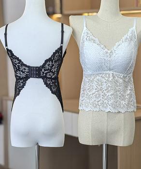 総レースキャミソール カップ付き 花柄 送料無料 即日発送-7
