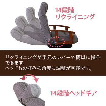 座椅子 シックリくる定番の座椅子 アイボリー 送料無料-2