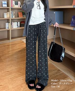 薄手スウェットパンツ ワイドパンツ　レディース パジャマパンツ ゆったり イージーパンツ 送料無料 即日発送-4