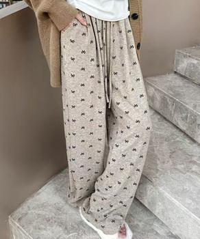 薄手スウェットパンツ ワイドパンツ　レディース パジャマパンツ ゆったり イージーパンツ 送料無料 即日発送-7