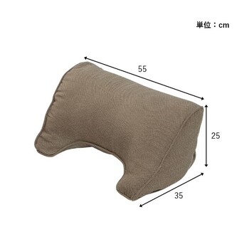 クッション 約55×35cm よりかかる セアテ くつろぐ 無地 国産 ループ 寄りかかり 送料無料-9