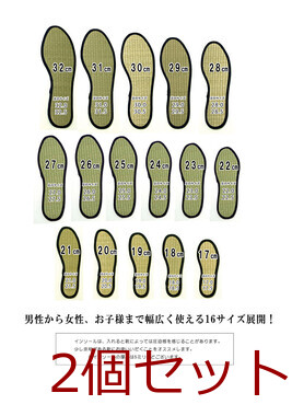 インソール ジュニア メンズ レディース 消臭 抗菌 い草インソール ネイビー い草インソール 2個セット 送料無料-8