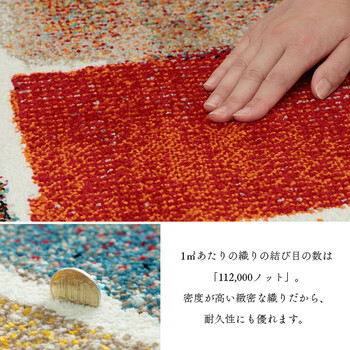 ラグ ラグマット 約80×140cm カラフル 抗菌防臭 消臭効果 玄関用 パレット 送料無料-5