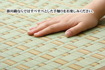 カーペット 掛川織 本間8畳約382×382cm い草カーペット 雲仙 送料無料-2