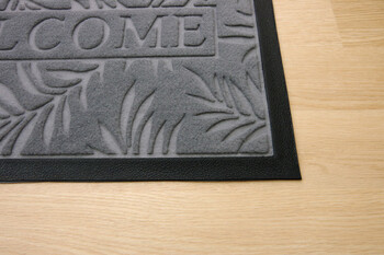 新生活 玄関マット リーフ柄 屋外用 ステイブラウン約40×60cm 送料無料-6